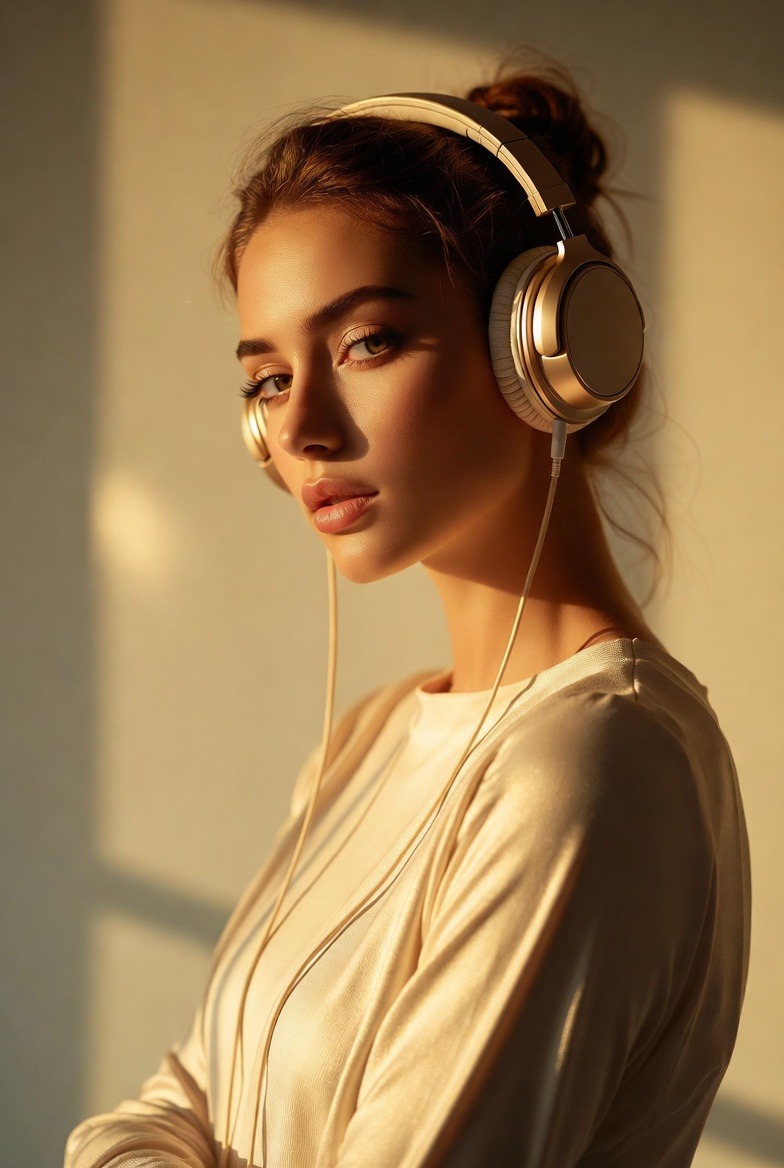 Brushed Gold — Golden Hour AI photography by Ashbourne Privè