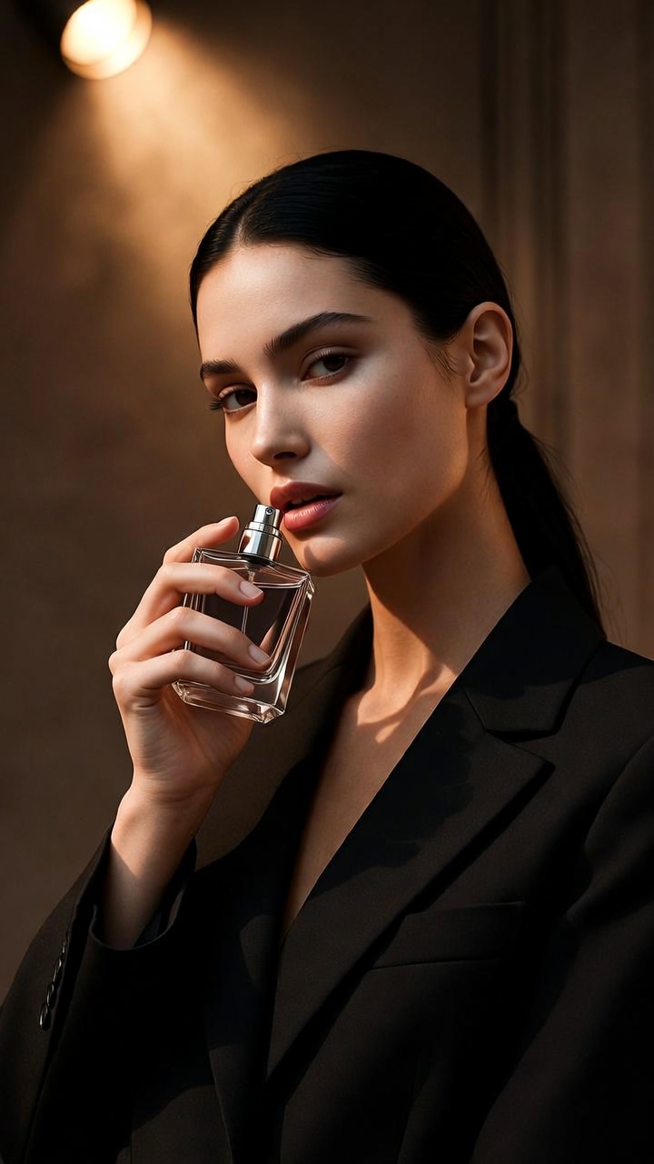 Obsidian Perfume — Minimalist AI photography by Ashbourne Privè