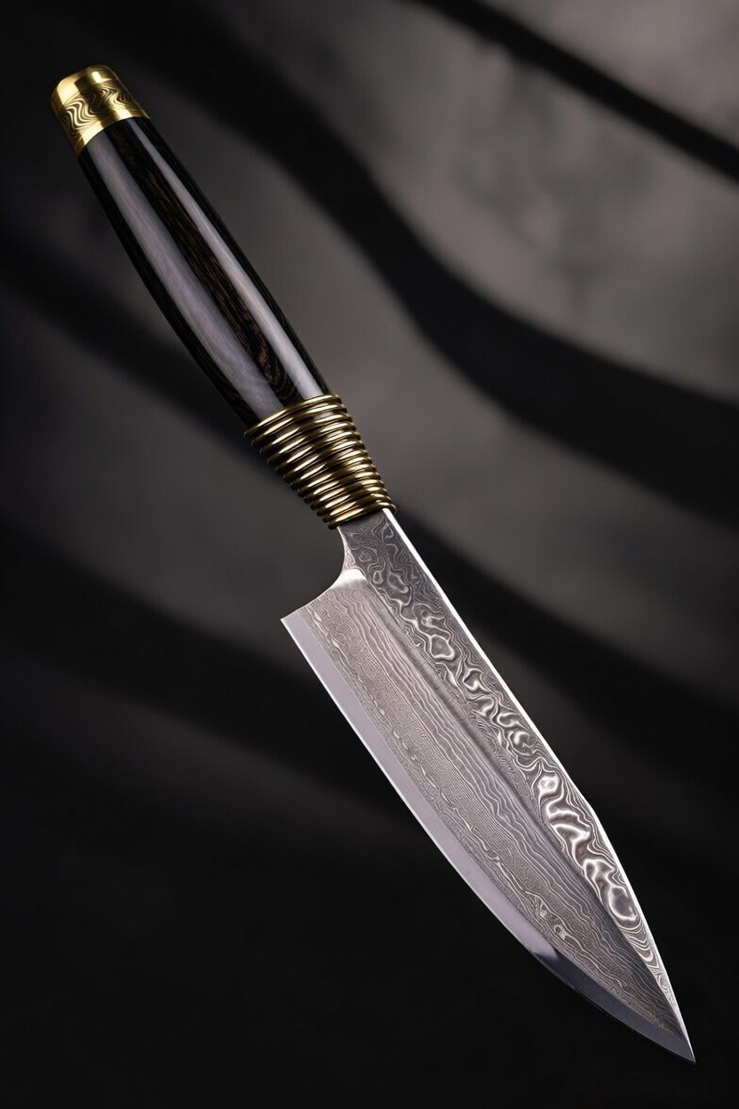 Obsidian Knife — Minimalist AI photography by Ashbourne Privè