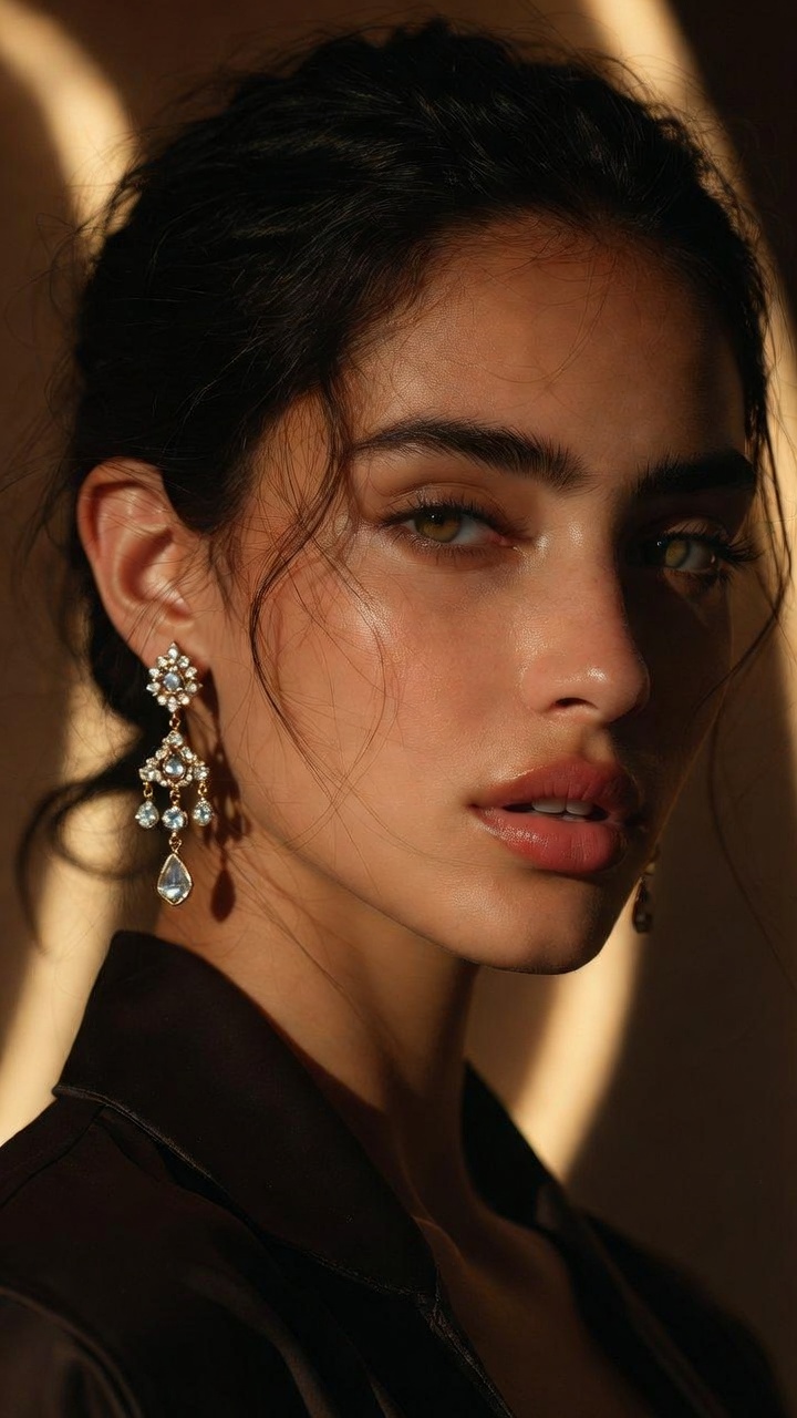 Brushed Earrings — Avant Garde AI photography by Ashbourne Privè