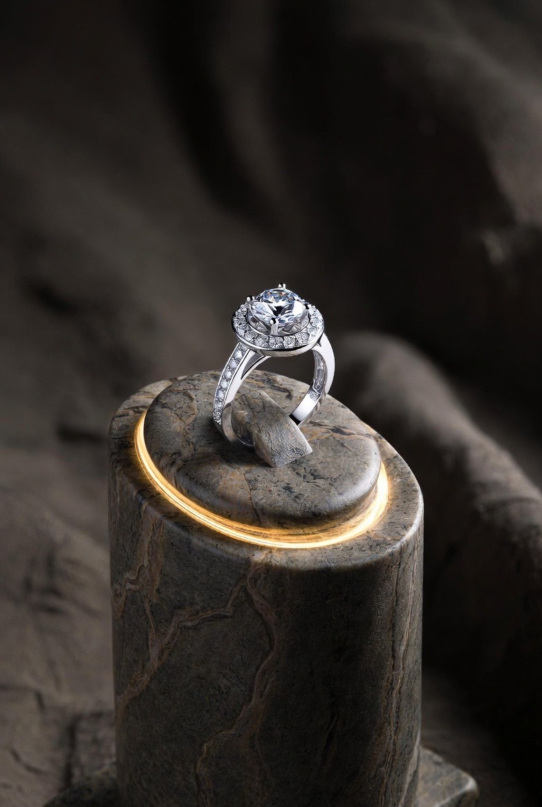 Obsidian Ring — Sculptural AI photography by Ashbourne Privè